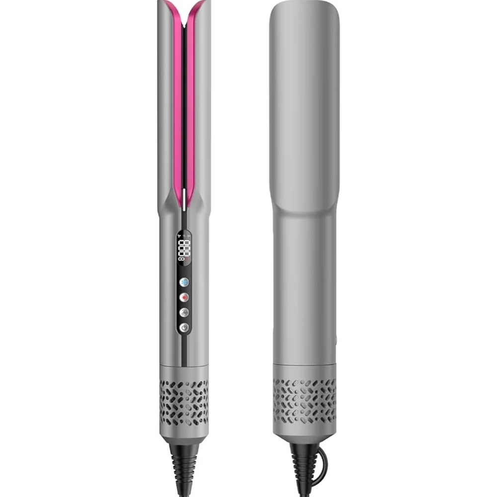 2-in-1 HairStraightener & BlowDryer,Pro.Flat Iron w/High-Speed AirflowTechnology